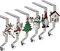 Christmas Stocking Holders Set of 6, Christmas Stocking Holders for Mantle Set of 6, Fireplace Stocking Hangers 6 Pack, Stocking Stand, Farmhouse Rustic Xmas Decorations for Home Indoor